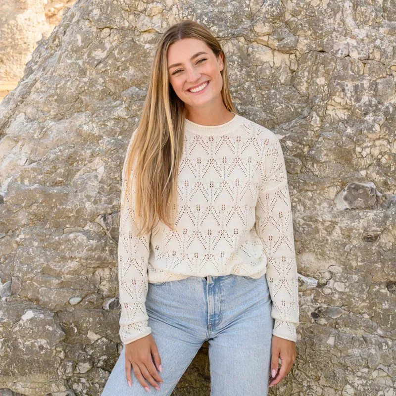 Lighthouse Eden Ladies Jumper - Coconut-1