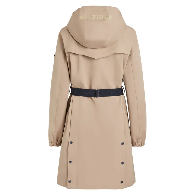 Tommy Hilfiger Edinburgh Tech Trench Ladies Waterproof Coat - Beige-8