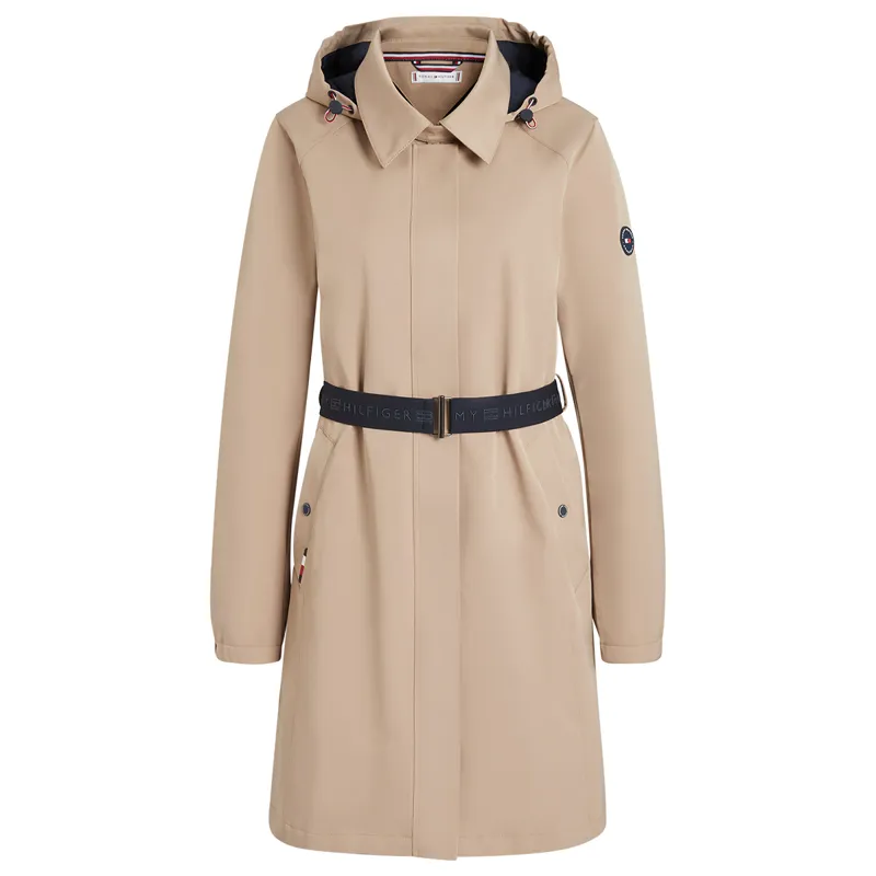 Tommy Hilfiger Edinburgh Tech Trench Ladies Waterproof Coat - Beige-7