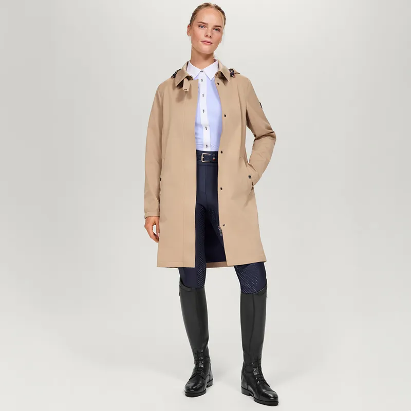 Tommy Hilfiger Edinburgh Tech Trench Ladies Waterproof Coat - Beige-5