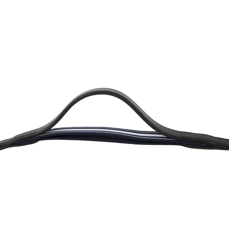 Antares Precision Rubber Reins with Elastic - Black-1