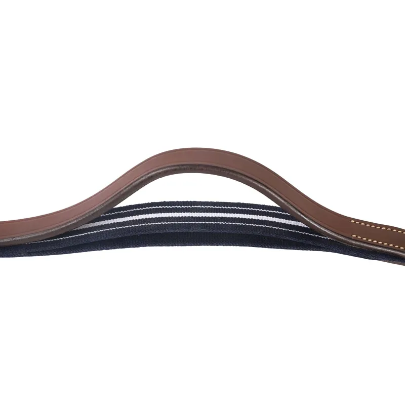 Antares Precision Rubber Reins with Elastic - Malt-7