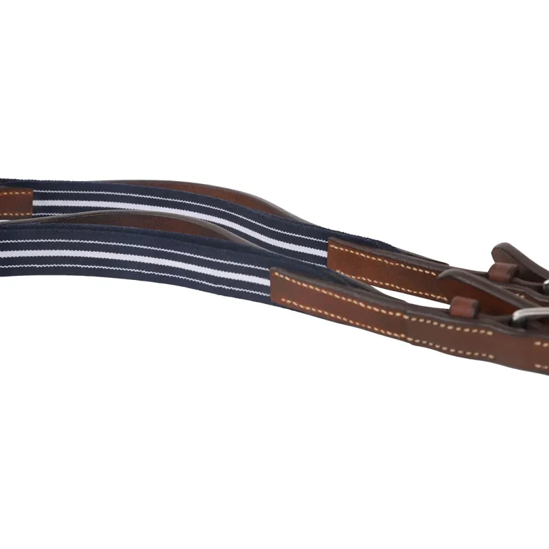 Antares Precision Rubber Reins with Elastic - Malt-6