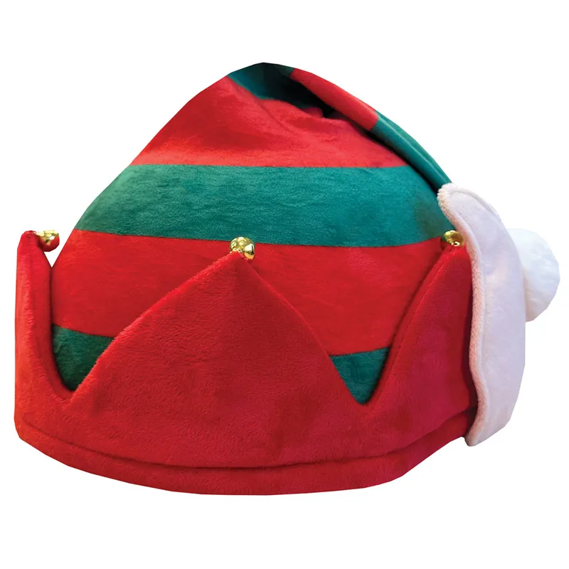 Equetech Elf Luxury Hat Silk - Green/Red