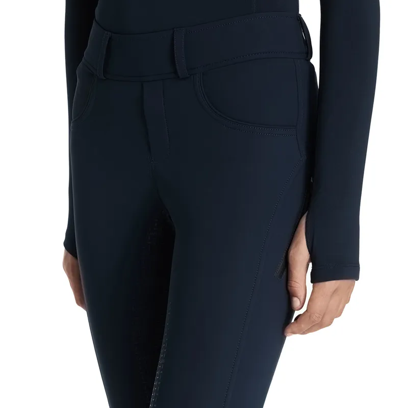 LeMieux Ella Young Rider Winter Bregging Riding Tights - Navy-2