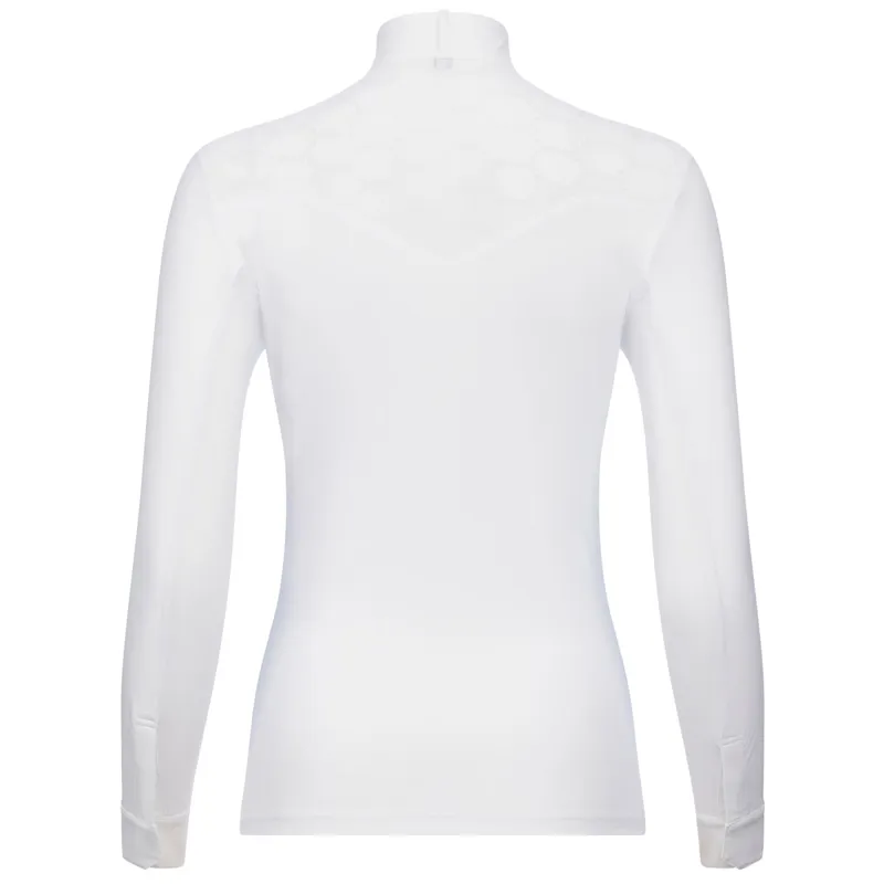 LeMieux Emily Ladies Long Sleeve Competition Shirt - White-6