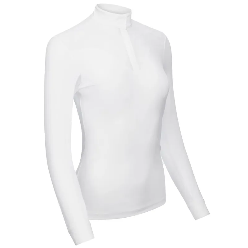 LeMieux Emily Ladies Long Sleeve Competition Shirt - White-7