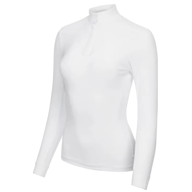 LeMieux Emily Ladies Long Sleeve Competition Shirt - White-9