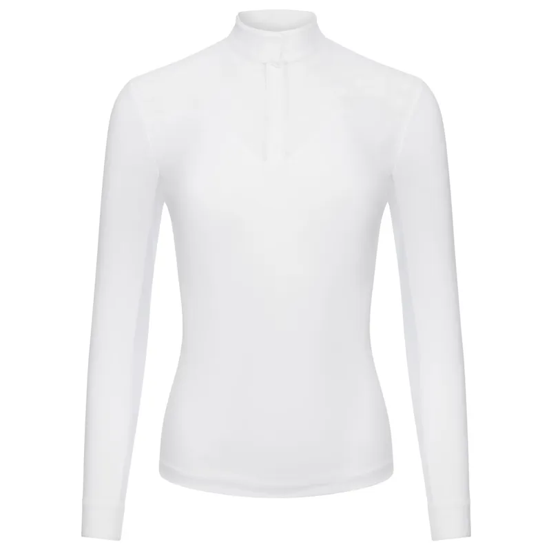 LeMieux Emily Ladies Long Sleeve Competition Shirt - White-2