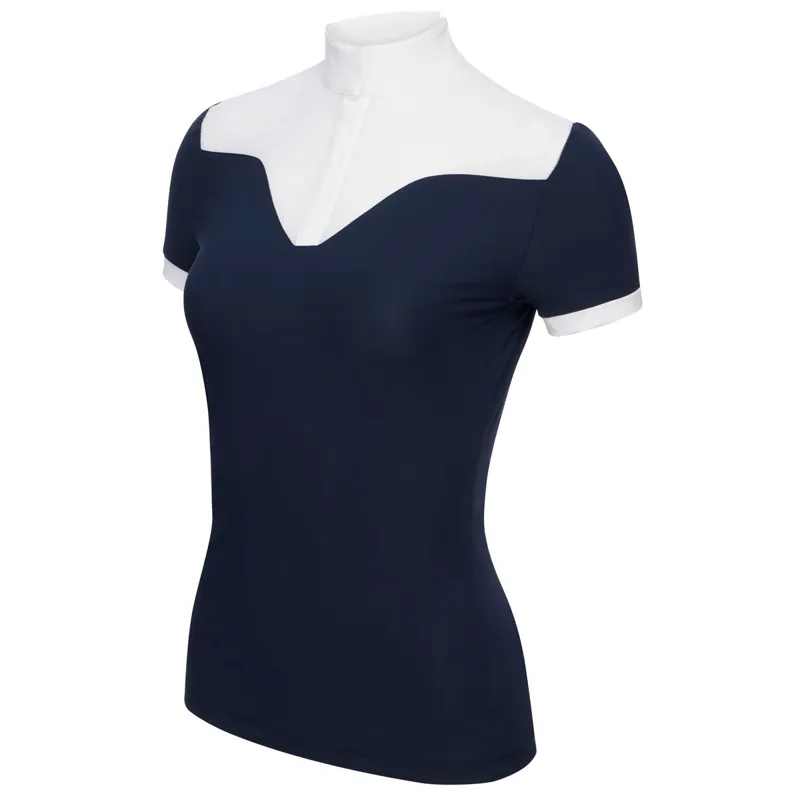 LeMieux Emily Ladies Short Sleeve Competition Shirt - Navy-7