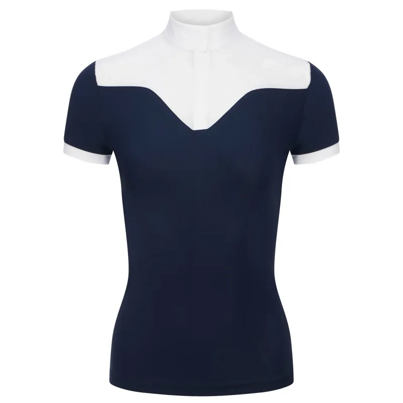 LeMieux Emily Ladies Short Sleeve Competition Shirt - Navy-4
