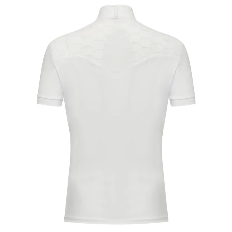 LeMieux Emily Ladies Short Sleeve Competition Shirt - White-5