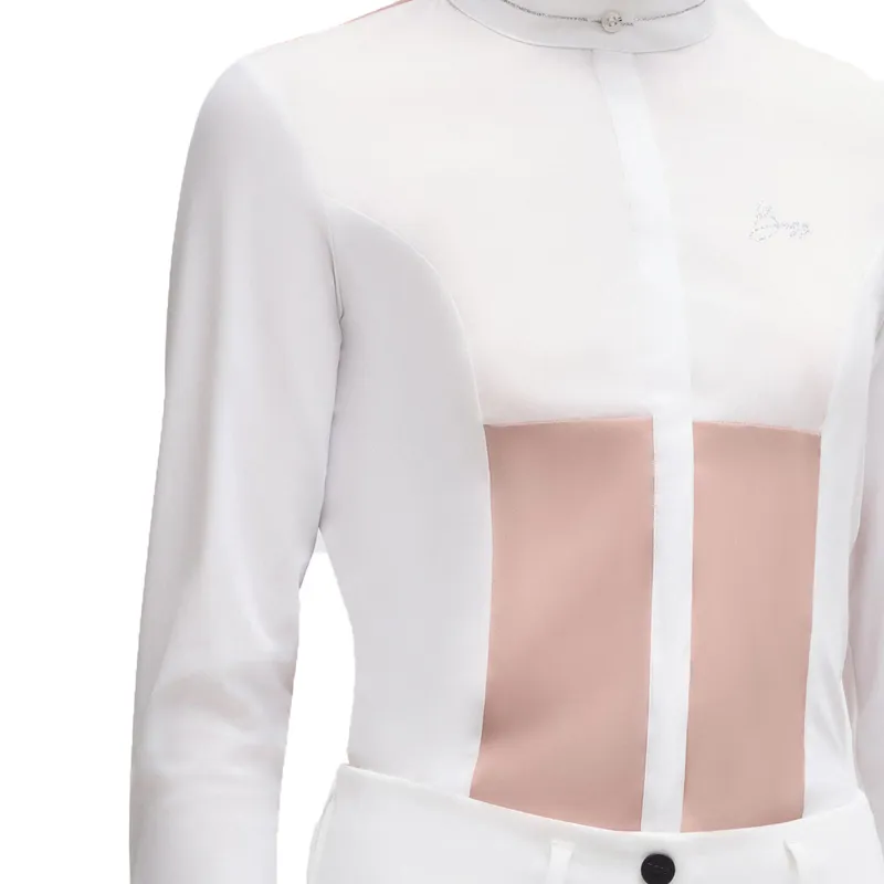 BOSS Equestrian Emma Womens Show Shirt - Rose Haze -2