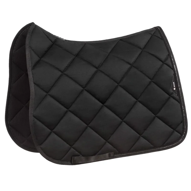 Equiline EQGLOW Dressage Saddlecloth with Rhinestones - Black