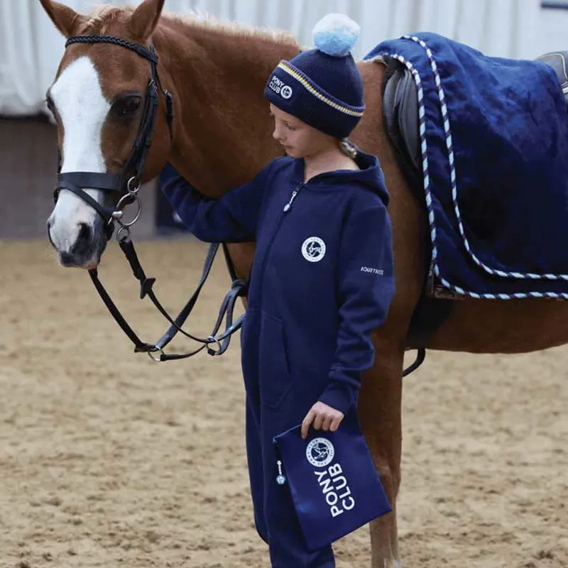 Equetech Pony Club  2-in-1 Blanket/Pillow - Navy-1