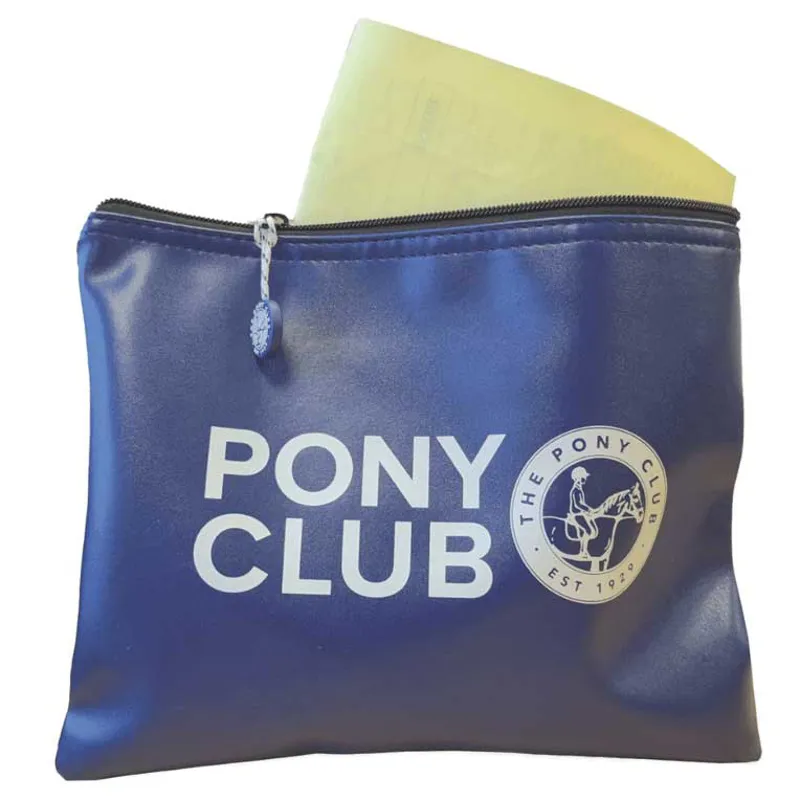Equetech Pony Club Passport Wallet/Travel Pouch - Navy-3