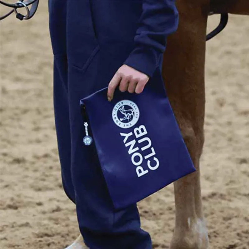 Equetech Pony Club Passport Wallet/Travel Pouch - Navy-1