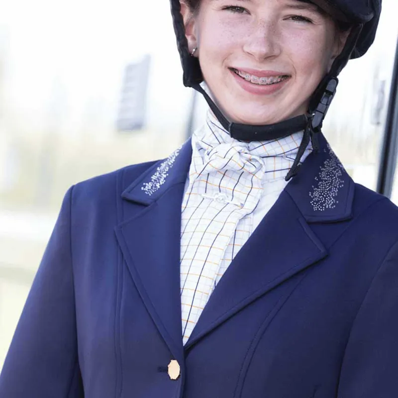 Equetech Pony Club Ready-Tied Stock - White-1