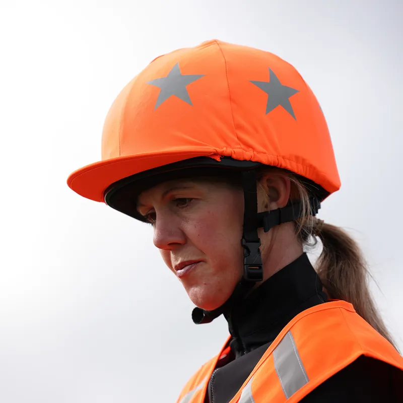 EQUI-FLECTOR Hat Cover - Orange-1