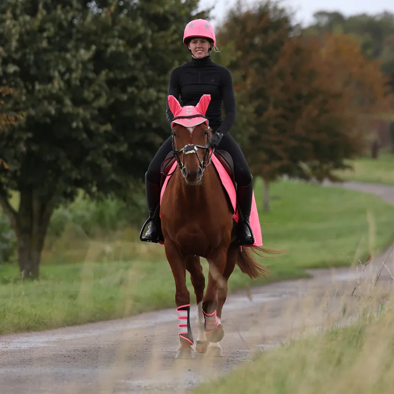 EQUI-FLECTOR Hat Cover - Pink-2