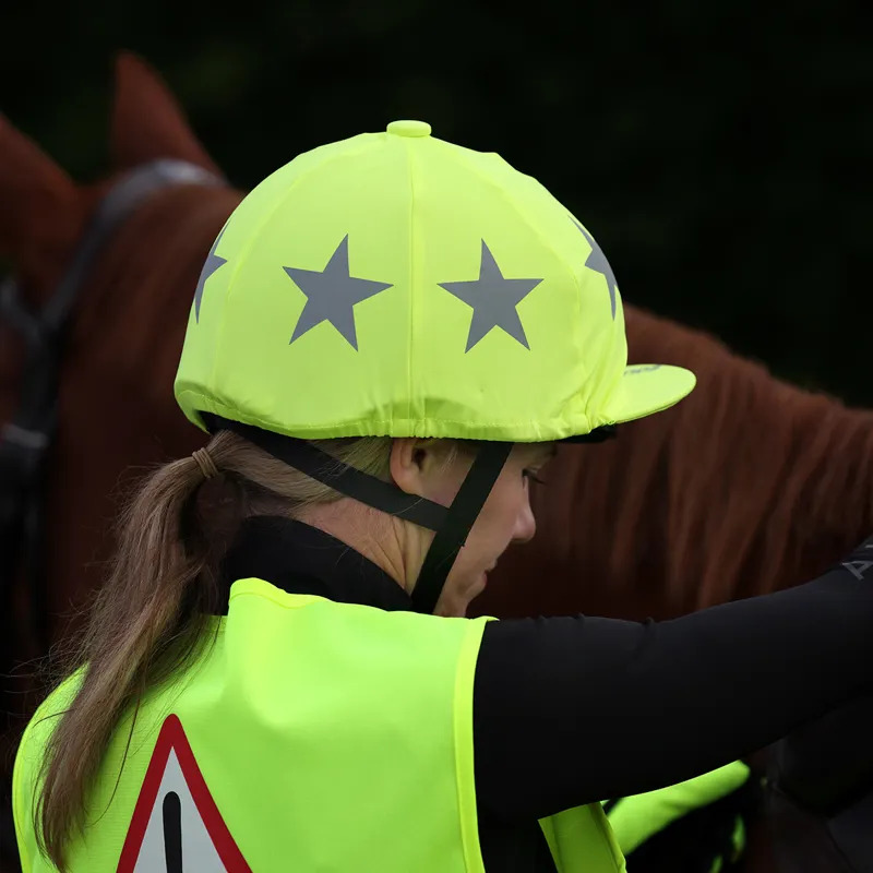 EQUI-FLECTOR Hat Cover - Yellow-1