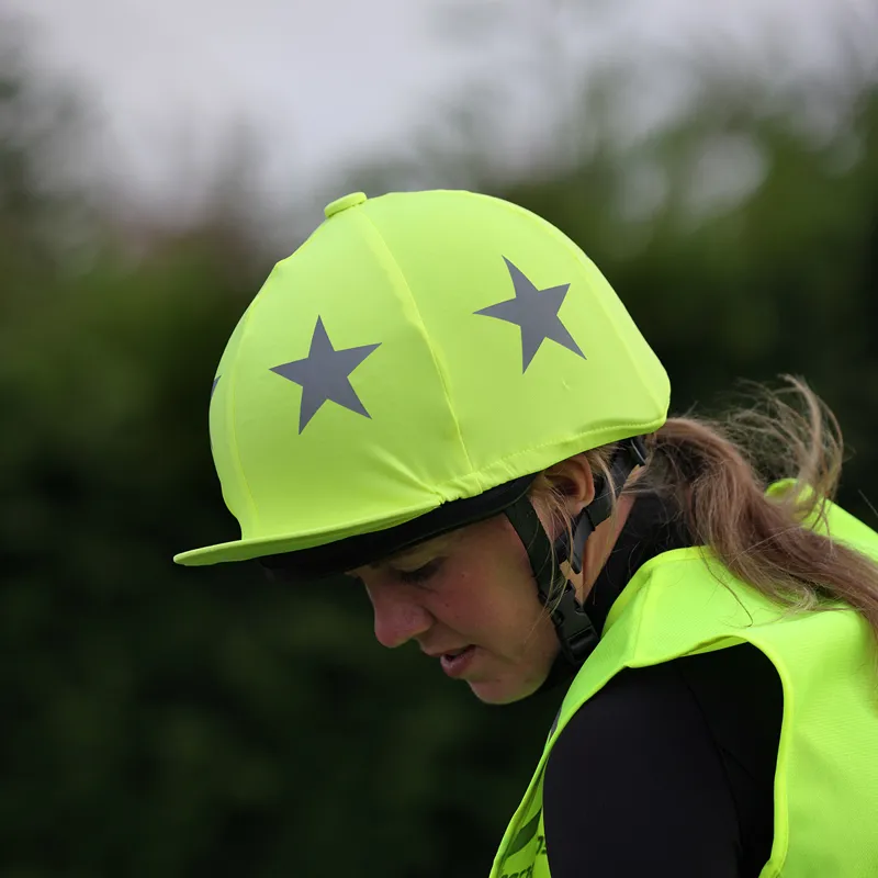 EQUI-FLECTOR Hat Cover - Yellow-2