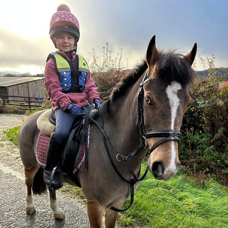 Equi Light Mini Rider Pro Hi-Viz LED Vest - Blue/Yellow-3