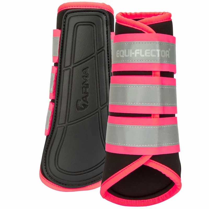 ARMA EQUI-FLECTOR Brushing Boots - Pink