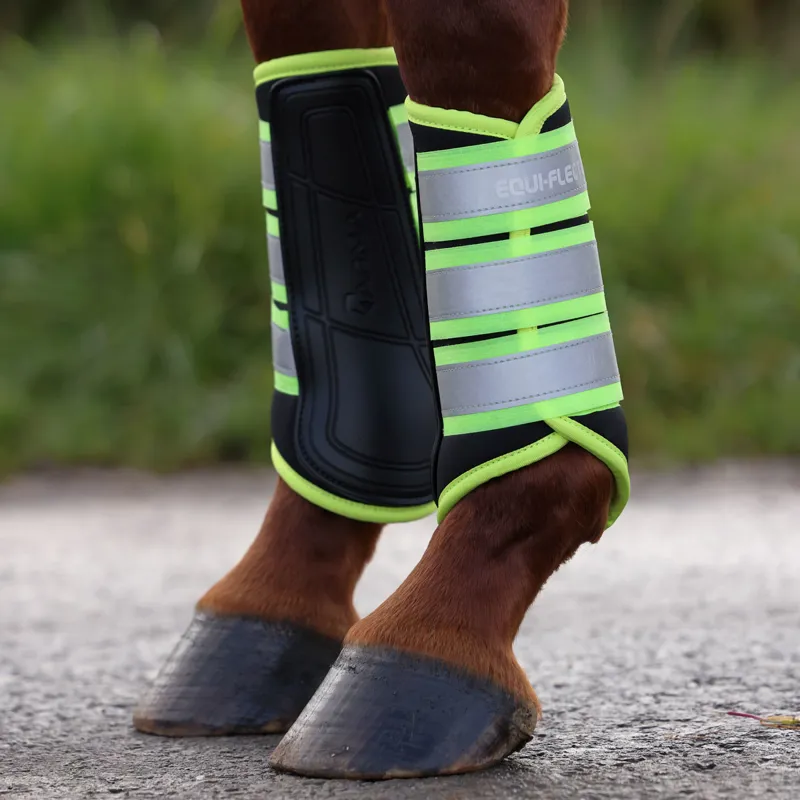 ARMA EQUI-FLECTOR Brushing Boots - Yellow-2