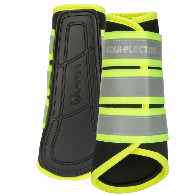 ARMA EQUI-FLECTOR Brushing Boots - Yellow