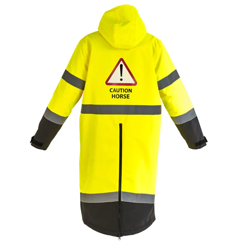 Aubrion EQUI-FLECTOR All Weather Adults Waterproof Robe - Yellow-5