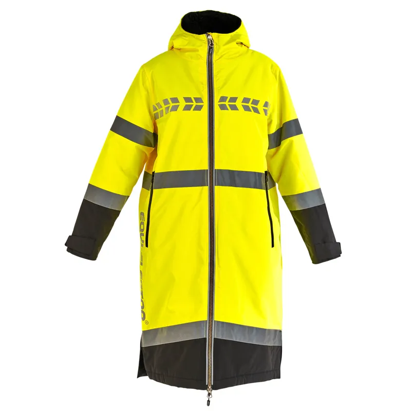 Aubrion EQUI-FLECTOR All Weather Adults Waterproof Robe - Yellow-4
