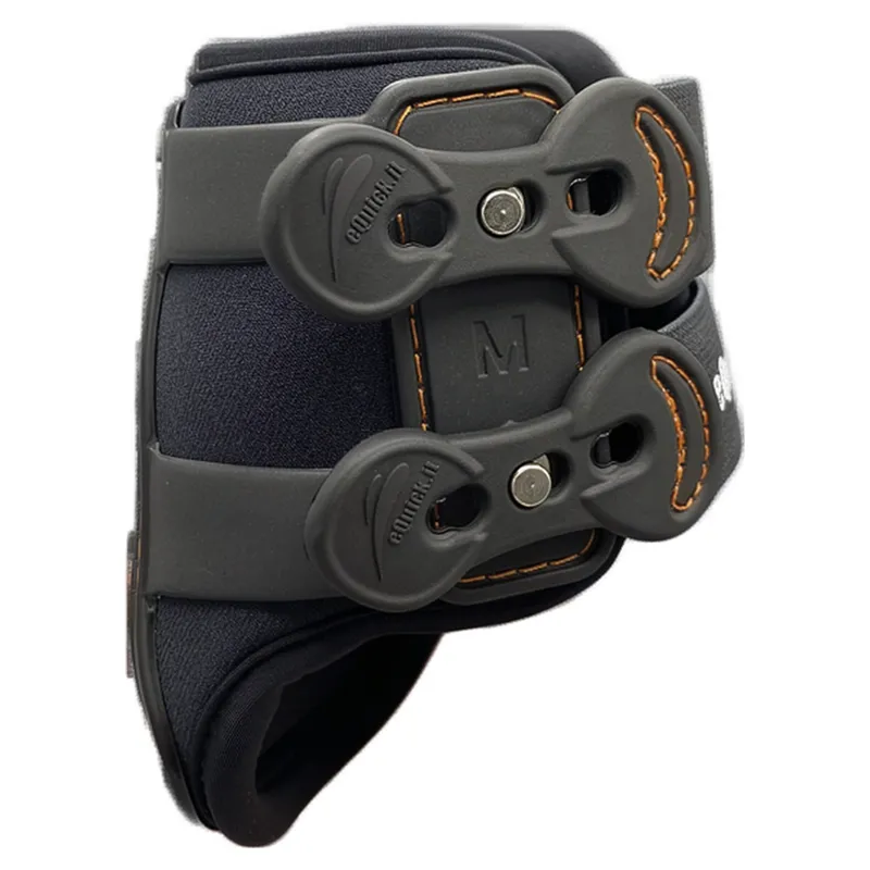 eQuick eShock Billet Rear Fetlock Boots - Black-2
