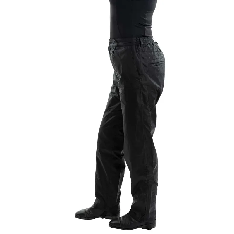 EQUIDRY Fleece Lined Womens Waterproof Trousers - Black-2