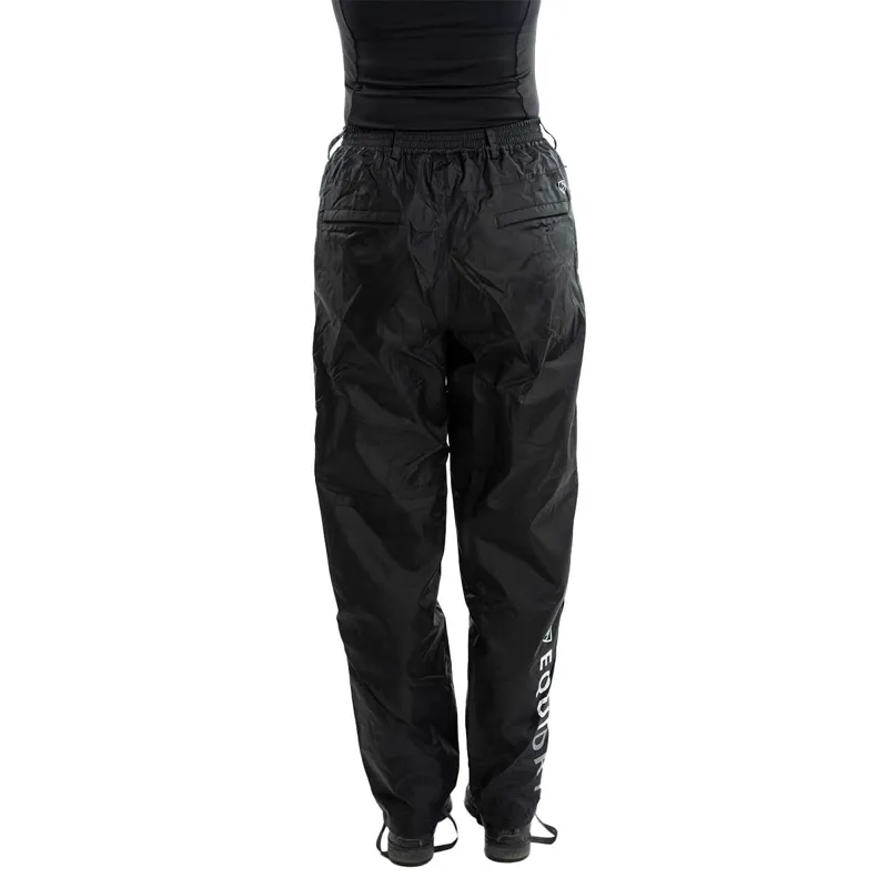 EQUIDRY Fleece Lined Womens Waterproof Trousers - Black-3