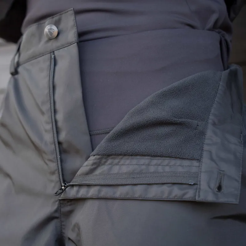 EQUIDRY Fleece Lined Womens Waterproof Trousers - Black-4