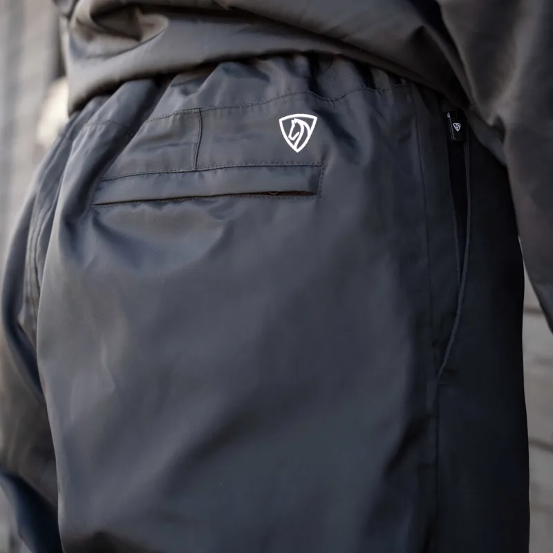 EQUIDRY Fleece Lined Mens Waterproof Trousers - Black-3