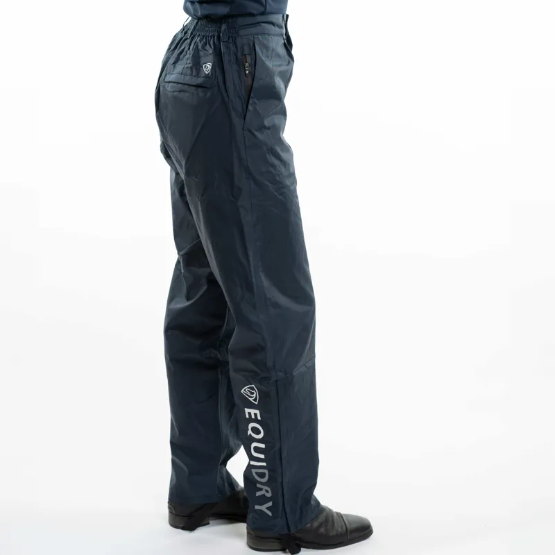 Equidry Fleece Lined Womens Waterproof Trousers - Blue-2