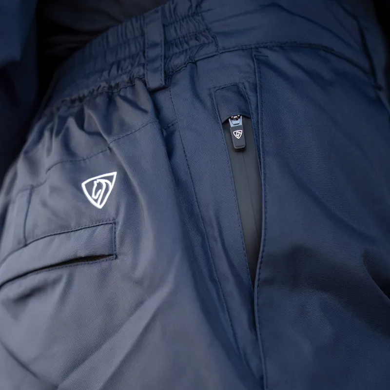 Equidry Fleece Lined Womens Waterproof Trousers - Blue-4