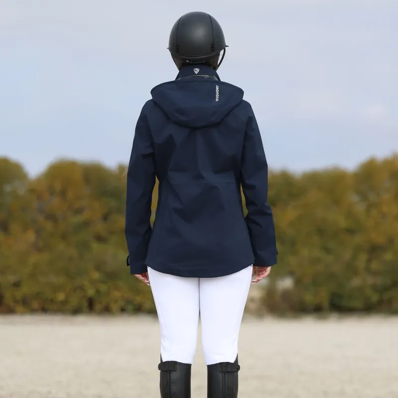 EQUIDRY Varsha Junior Girls Waterproof Jacket - Navy-3