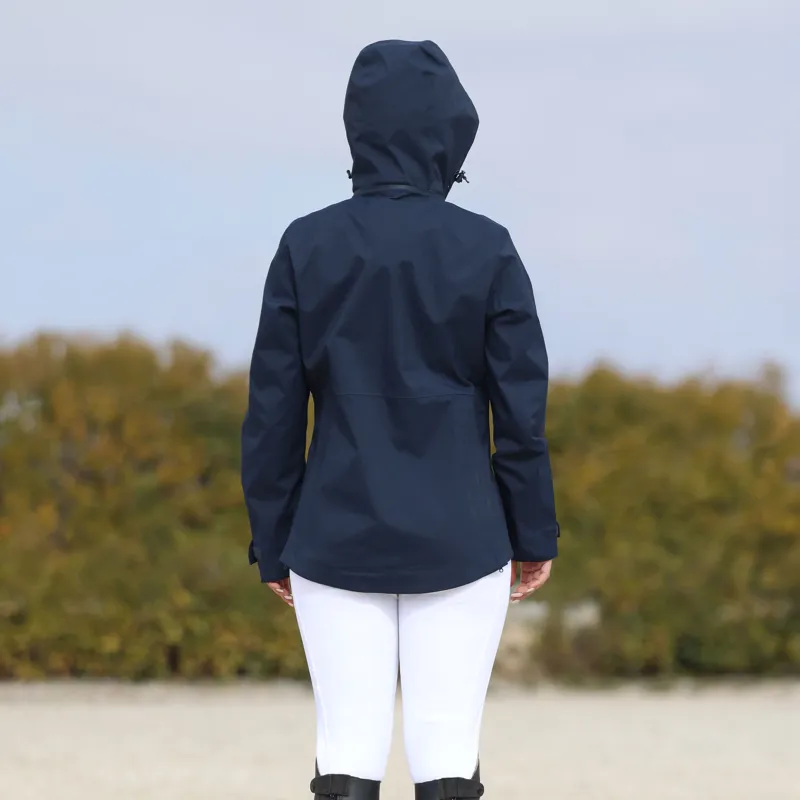 EQUIDRY Varsha Junior Girls Waterproof Jacket - Navy-4
