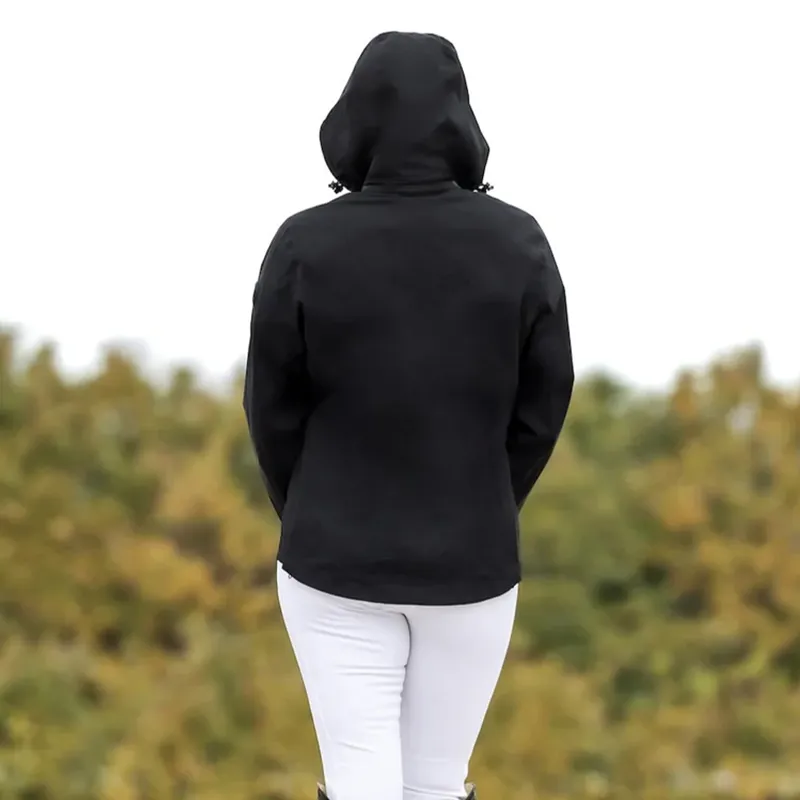 EQUIDRY Varsha Womens Waterproof Riding Jacket - Black-4