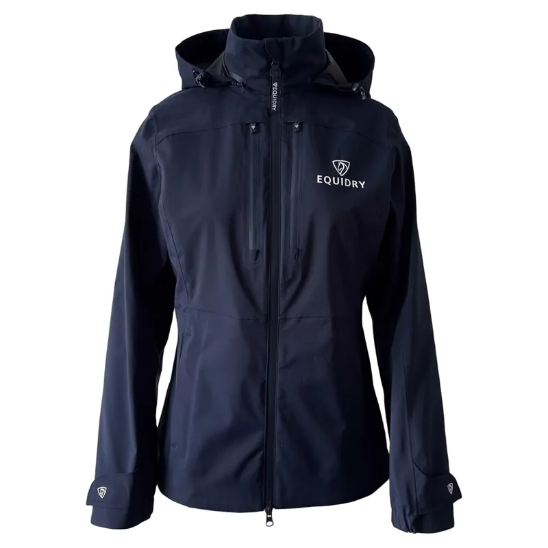 Equidry Varsha Womens Waterproof Riding Jacket - Navy-5