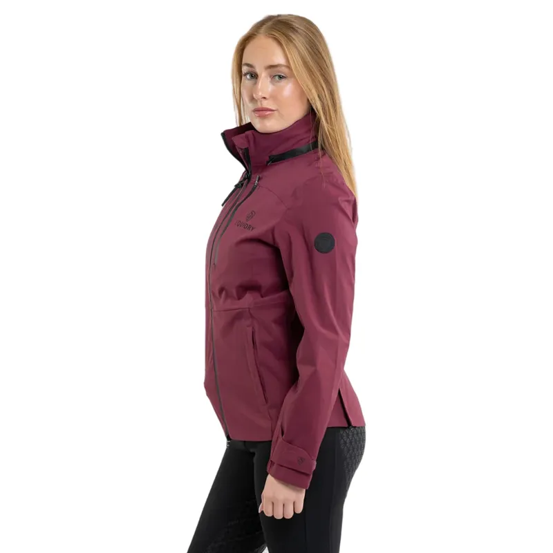 EQUIDRY Varsha Womens Waterproof Riding Jacket - Plum-3