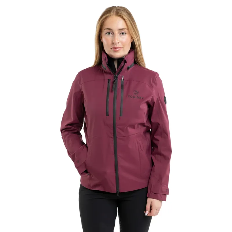 EQUIDRY Varsha Womens Waterproof Riding Jacket - Plum