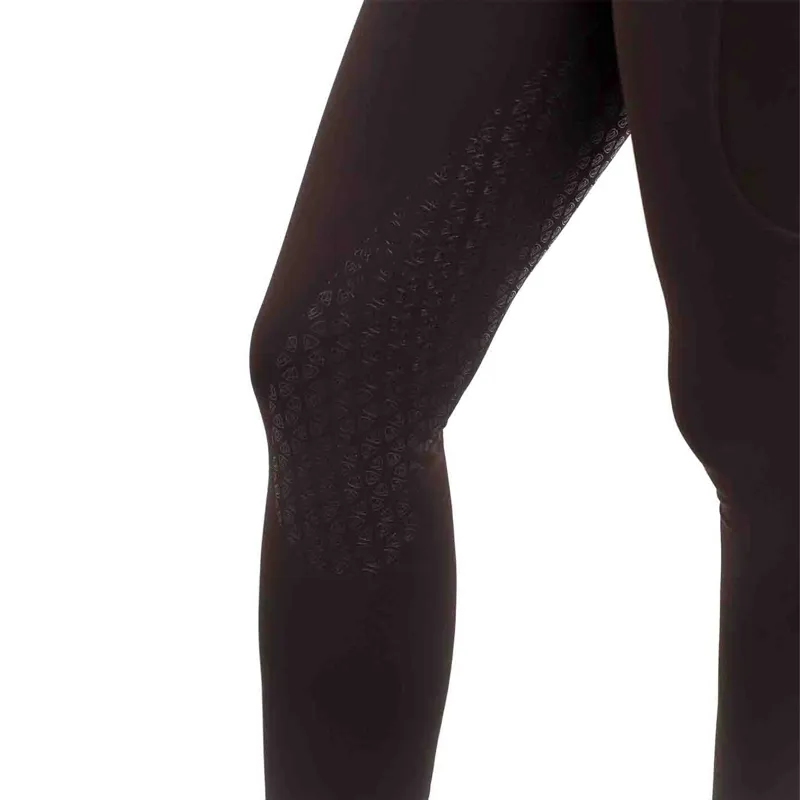 Equidry Water Repellent Knee Grip Womens Riding Leggings - Brown/White-7
