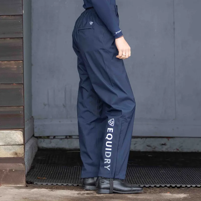 Equidry Unlined Womens Waterproof Trousers - Navy