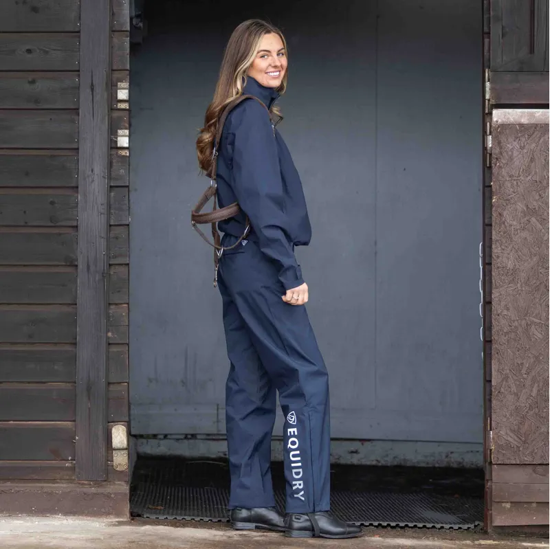 Equidry Unlined Womens Waterproof Trousers - Navy-2