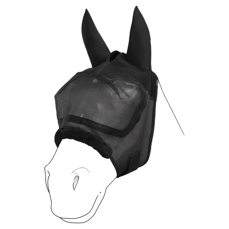 EquiFit EquiLenz 3-in-1 Horse Mask - Black-1