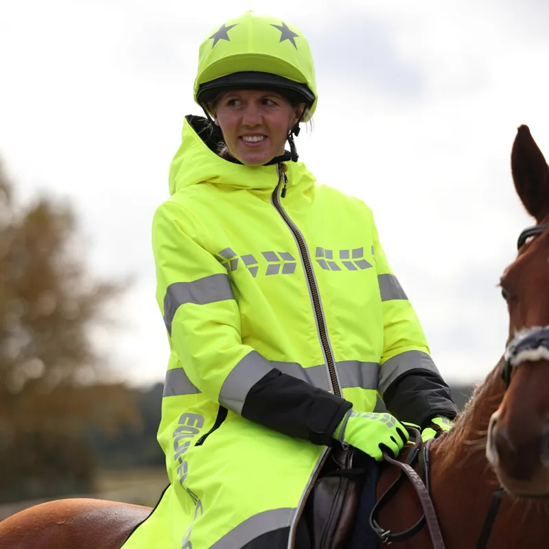 Aubrion EQUI-FLECTOR All Weather Adults Waterproof Robe - Yellow